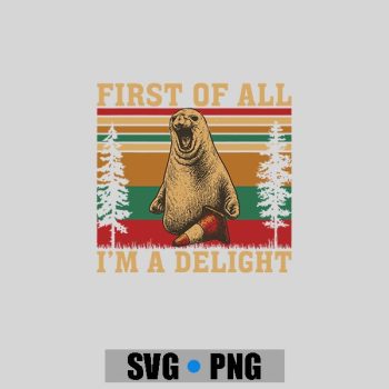 Neil The Seal First Of All Im A Delight Neil With It PNG SVG