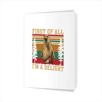 Neil The Seal First Of All Im A Delight Neil With It Greeting Card