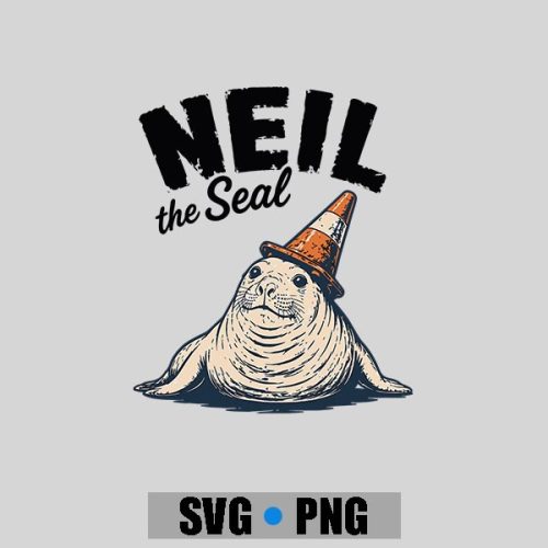 Neil The Seal Tasmania Traffic Cone PNG SVG 1 Neil The Seal Tasmania Traffic Cone PNG SVG