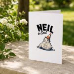 Neil The Seal Tasmania Traffic Cone Greeting Card