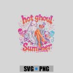Neon Spooky Horror Summer Creepy Beach Party PNG SVG