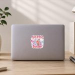 Neon Spooky Horror Summer Creepy Beach Party Sticker