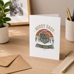 Nerdy Dads Build Character Rpg Gaming Fathers Day For Dad Greeting Card