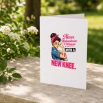 Never Underestimate A Woman With A New Knee Survivor Greeting Card
