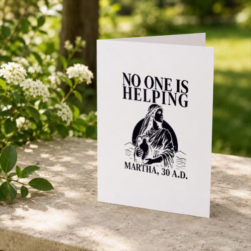 No One Is Helping Martha Christian Bible Greeting Card 2 No One Is Helping Martha Christian Bible Greeting Card