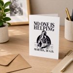 No One Is Helping Martha Christian Bible Greeting Card