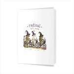 Off To Be Radical Left Scum Frog Duck Toad Greeting Card