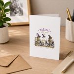 Off To Be Radical Left Scum Frog Duck Toad Greeting Card