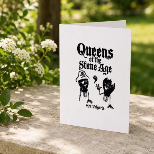 Official Queens Of The Stone Age Era Vulgaris Greeting Card 2 Official Queens Of The Stone Age Era Vulgaris Greeting Card