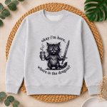 Okay Im Here Where Is The Dragon Cat Coffee PNG SVG