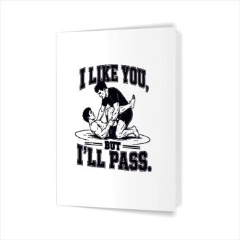 Passing Guard Bjj Vintage Greeting Card
