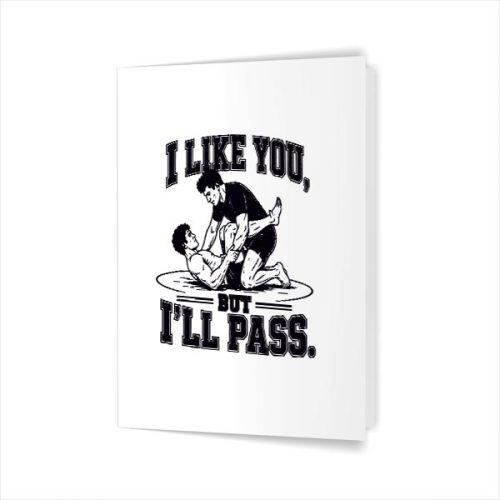 Passing Guard Bjj Vintage Greeting Card 1 Passing Guard Bjj Vintage Greeting Card