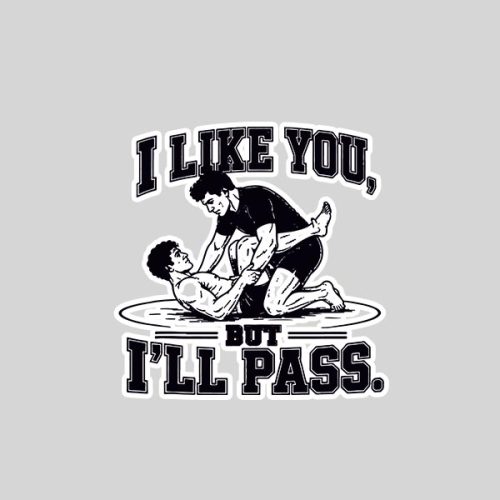 Passing Guard Bjj Vintage Sticker