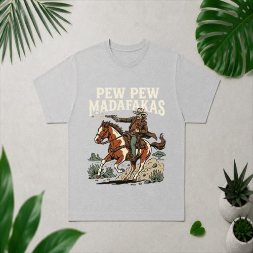 Pew Pew Madafakas Cow Rodeo Wild West PNG SVG