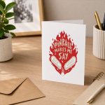 Pinball Makes Me Say Bad Words Saying Quote Greeting Card