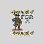 Pirate Beggin For A Peggin Inappropriate Sticker