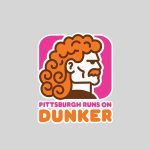Pittsburgh Runs On Dunker Vintage Sticker