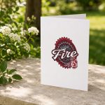 Portland Fire Racing Vintage Greeting Card