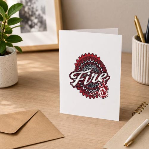 Portland Fire Racing Vintage Greeting Card 3 Portland Fire Racing Vintage Greeting Card