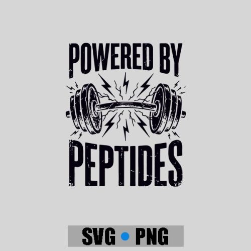 Powered By Peptides Bodybuilding Workout Weightlifting Gym PNG SVG 1 Powered By Peptides Bodybuilding Workout Weightlifting Gym PNG SVG