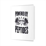 Powered By Peptides Bodybuilding Workout Weightlifting Gym Greeting Card