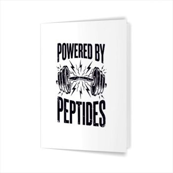 Powered By Peptides Bodybuilding Workout Weightlifting Gym Greeting Card