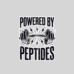 Powered By Peptides Bodybuilding Workout Weightlifting Gym Sticker