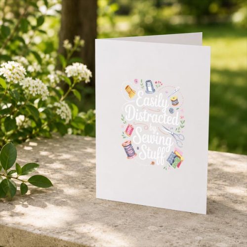 Quilting For Sewing Sew Quilter Sewer Greeting Card