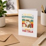Raccoon Im Not Responsible For What My Face Does Greeting Card
