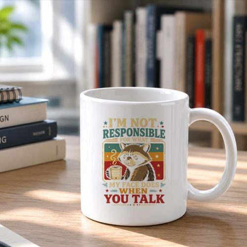 Raccoon Im Not Responsible For What My Face Does Mug 2 Raccoon Im Not Responsible For What My Face Does Mug