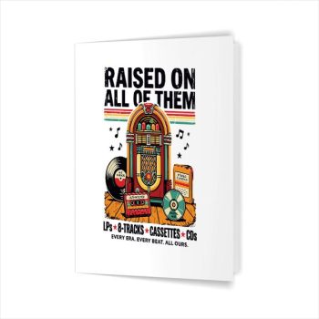 Homepage 60 Raised On All Of Them Music Cassette Greeting Card