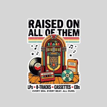 Homepage 132 Raised On All Of Them Music Cassette Sticker