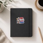 Red White And Feral Patriotic Raccoon American Flag Sticker