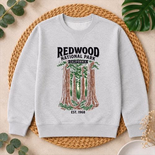 Redwood National Park California Vintage PNG SVG