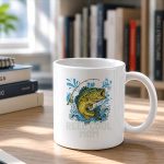 Reel Mom Fishing Mom Vintage Mug