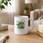 Reel Mom Fishing Mom Vintage Mug