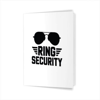 Homepage 115 Ring Security Art For Ring Bearer Wedding Greeting Card