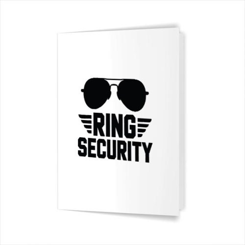 Ring Security Art For Ring Bearer Wedding Greeting Card 1 Ring Security Art For Ring Bearer Wedding Greeting Card
