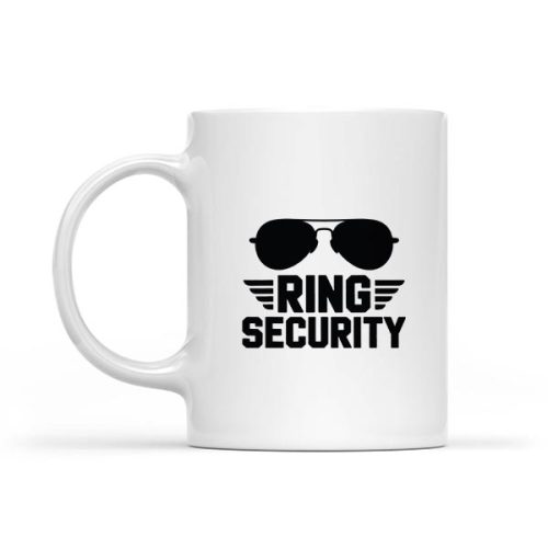 Ring Security Art For Ring Bearer Wedding Mug 1 Ring Security Art For Ring Bearer Wedding Mug
