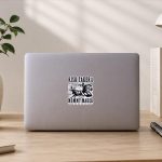 Risk Taker Mommy Maker Break Her Bed Not Her Heart Cow Sticker