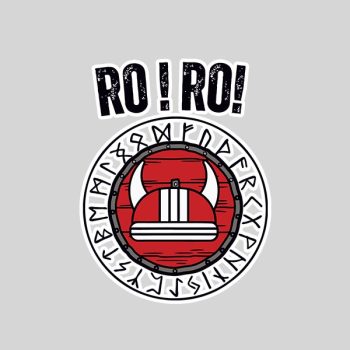 Ro Ro Norway Viking Ship Norwegian Soccer Football Fan Sticker