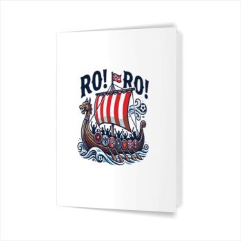Homepage 32 Ro Ro Norway Viking Ship Soccer Norwegian Fan Triblend Greeting Card