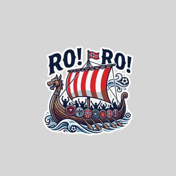 Homepage 76 Ro Ro Norway Viking Ship Soccer Norwegian Fan Triblend Sticker