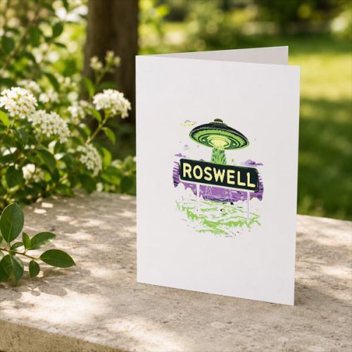 Roswell New Mexico Alien Abduction Ufo Encounter Greeting Card 2 Roswell New Mexico Alien Abduction Ufo Encounter Greeting Card