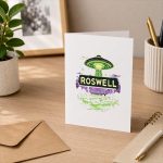 Roswell New Mexico Alien Abduction Ufo Encounter Greeting Card