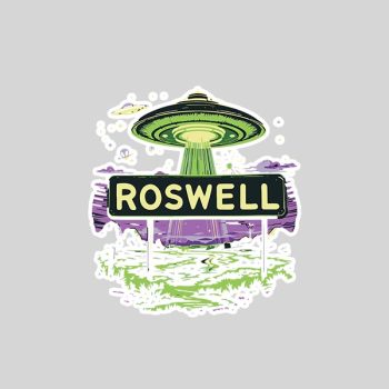 Roswell New Mexico Alien Abduction Ufo Encounter Sticker