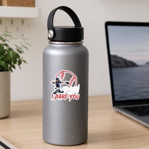 Run Steal I Dare You Baseball Catcher Sticker 2 Run Steal I Dare You Baseball Catcher Sticker