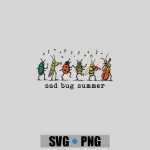 Sad Bug Summer Insect Inspired Indie Aesthetic PNG SVG