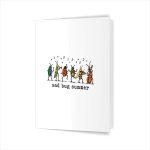 Sad Bug Summer Insect Inspired Indie Aesthetic Greeting Card