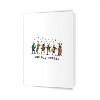 Homepage 48 Sad Bug Summer Insect Inspired Indie Aesthetic Greeting Card